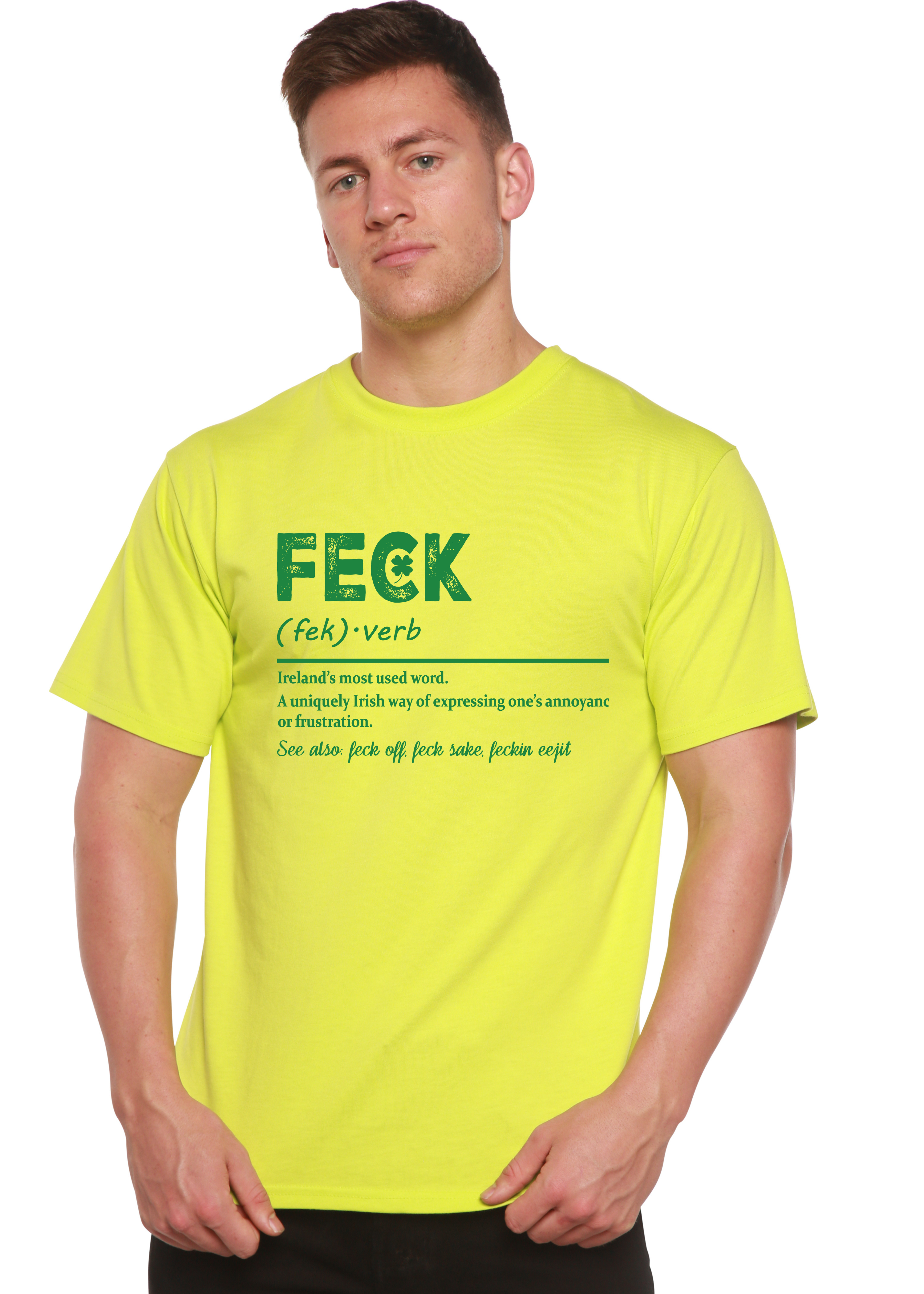 Camiseta Gráfica Unisex de Bambú/Algodón "Feck Irish St Patricks Day"