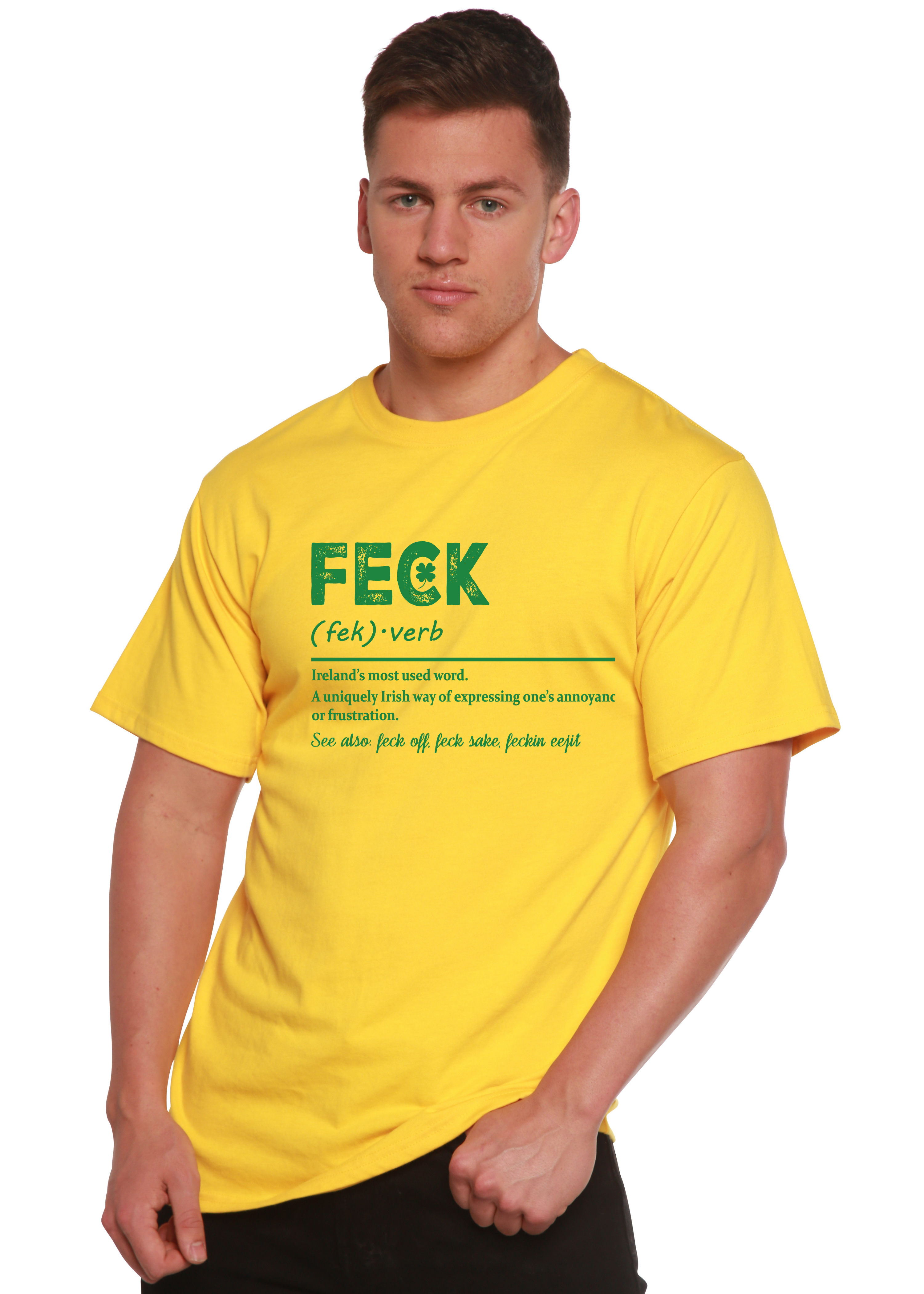 Camiseta Gráfica Unisex de Bambú/Algodón "Feck Irish St Patricks Day"