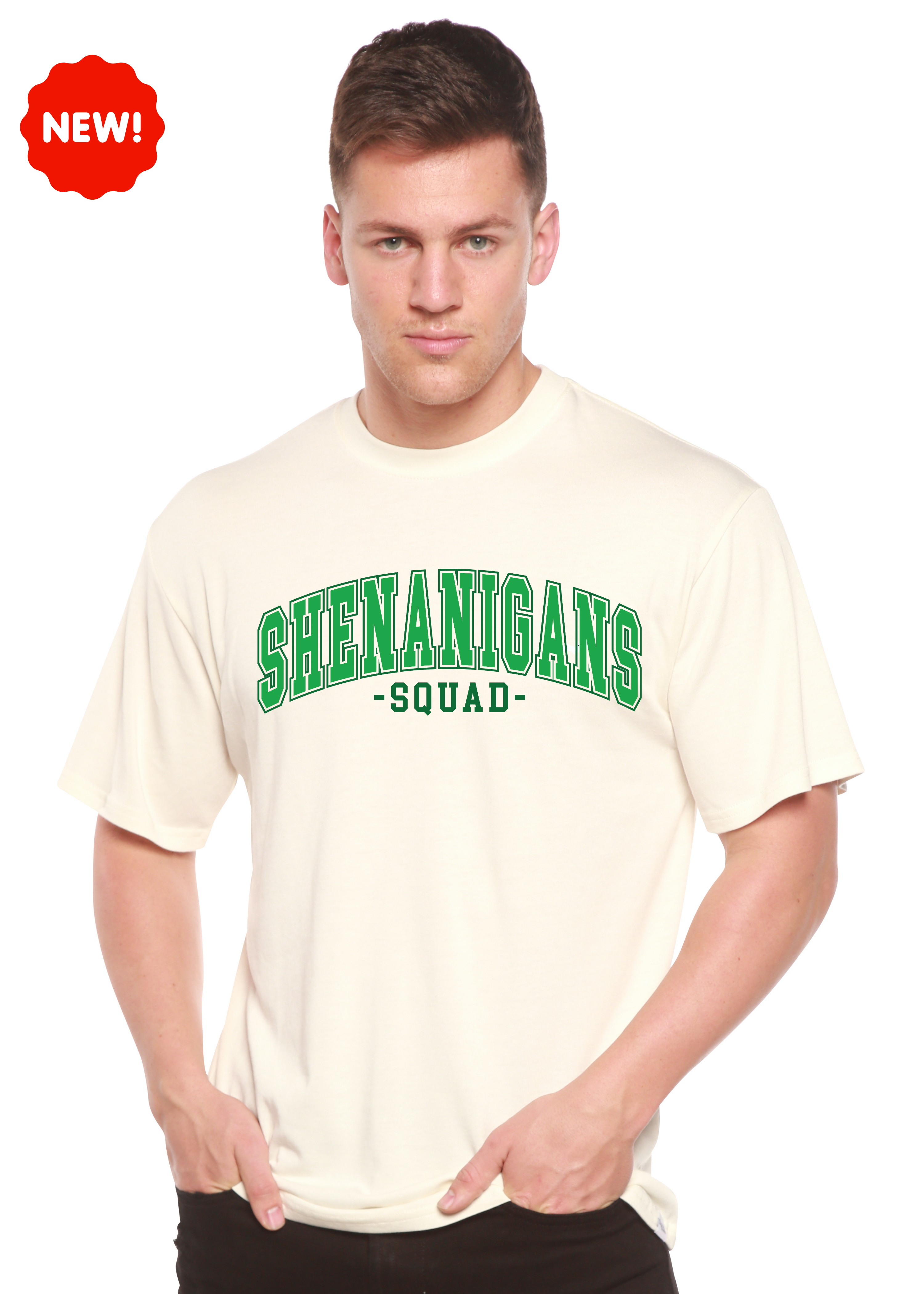 Camiseta Gráfica Unisex de Bambú/Algodón Shenanigans Squad