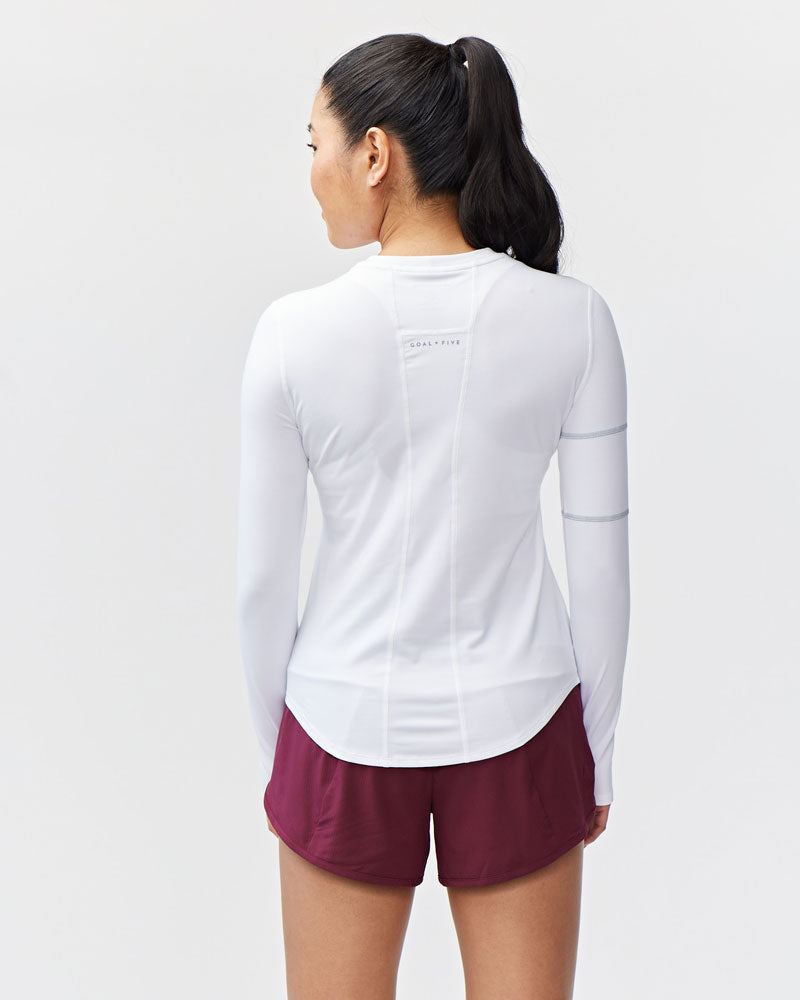 Top deportivo de manga larga Foudy para mujer