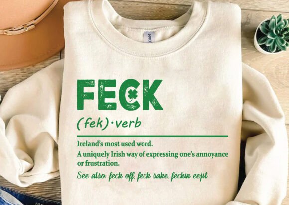 Camiseta Gráfica Unisex de Bambú/Algodón "Feck Irish St Patricks Day"